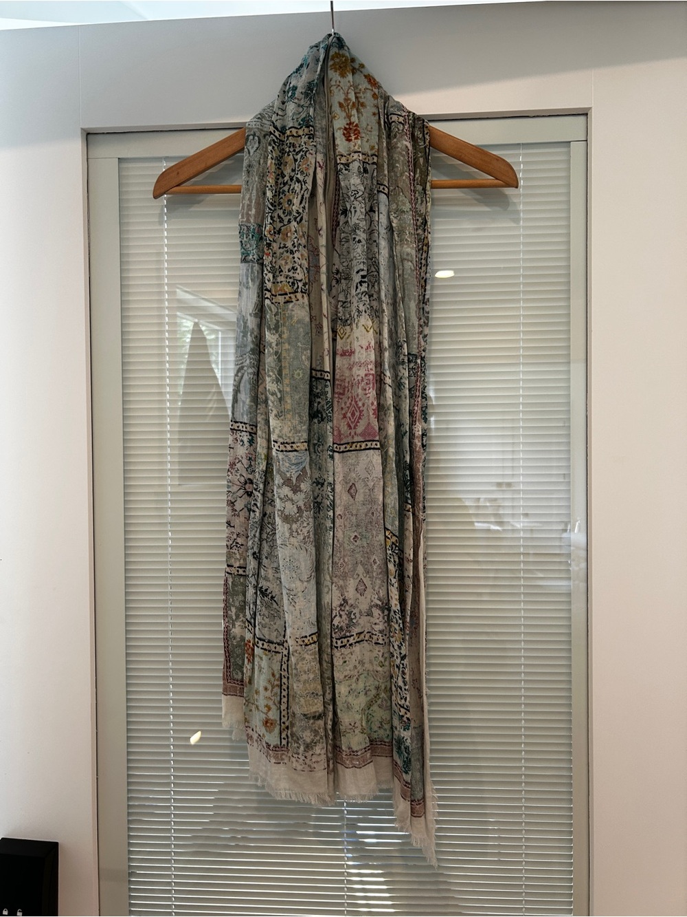 J. Jill Multi-Color Patterned Lightweight Scarf